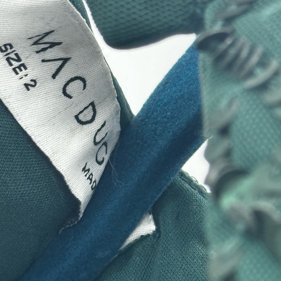 Mac Duggal Lattice Sequined Halter Midi Dress Bottle Green Size 2 NWT - Picture 10 of 11